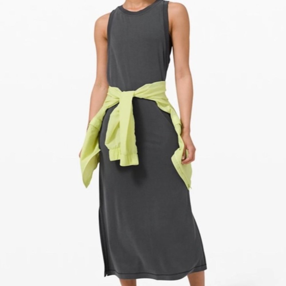 LULULEMON EASE OF IT ALL DRESS  GRAPHITE GREY NWT